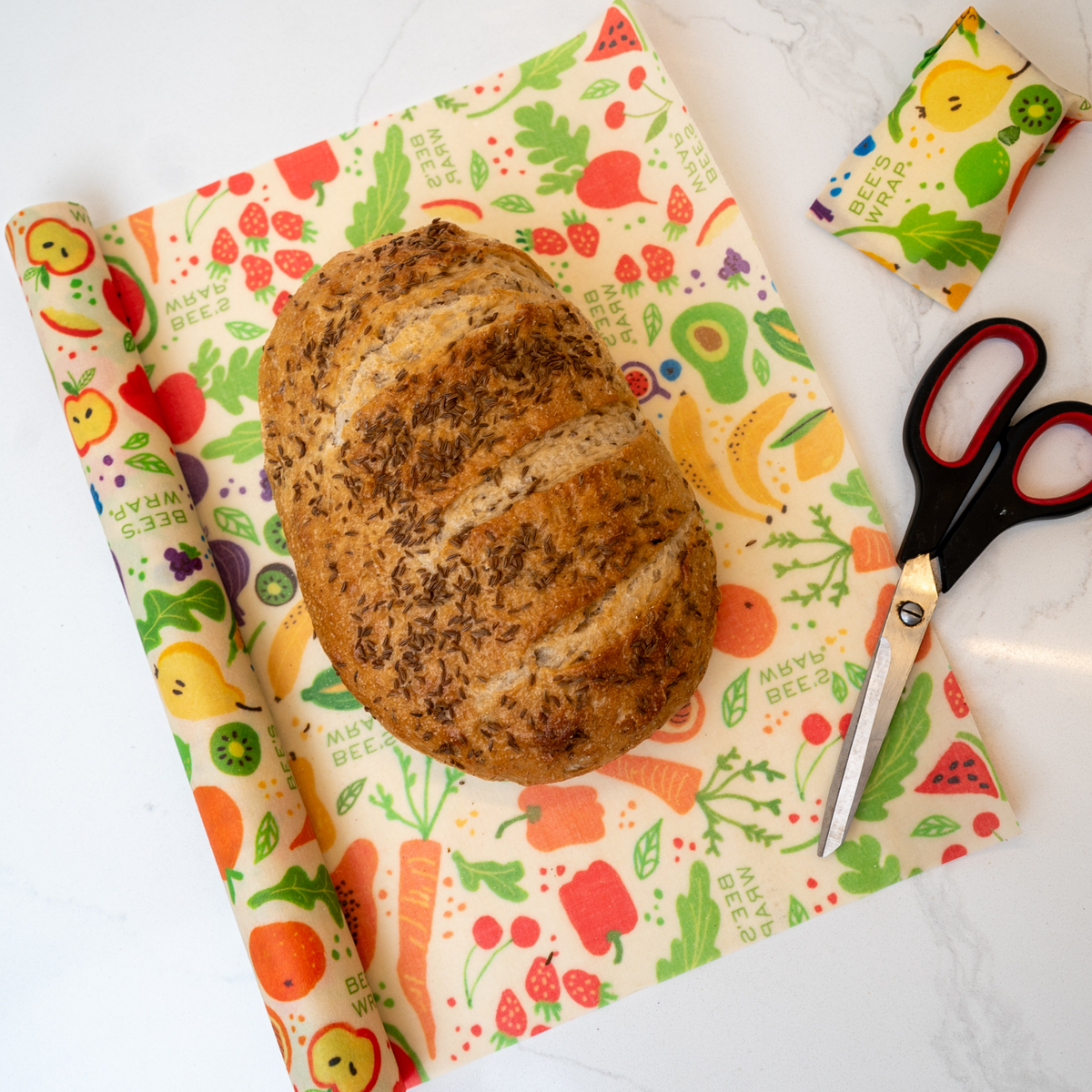 Bee's Wrap Reusable Beeswax Food Wrap Roll | Garden Party