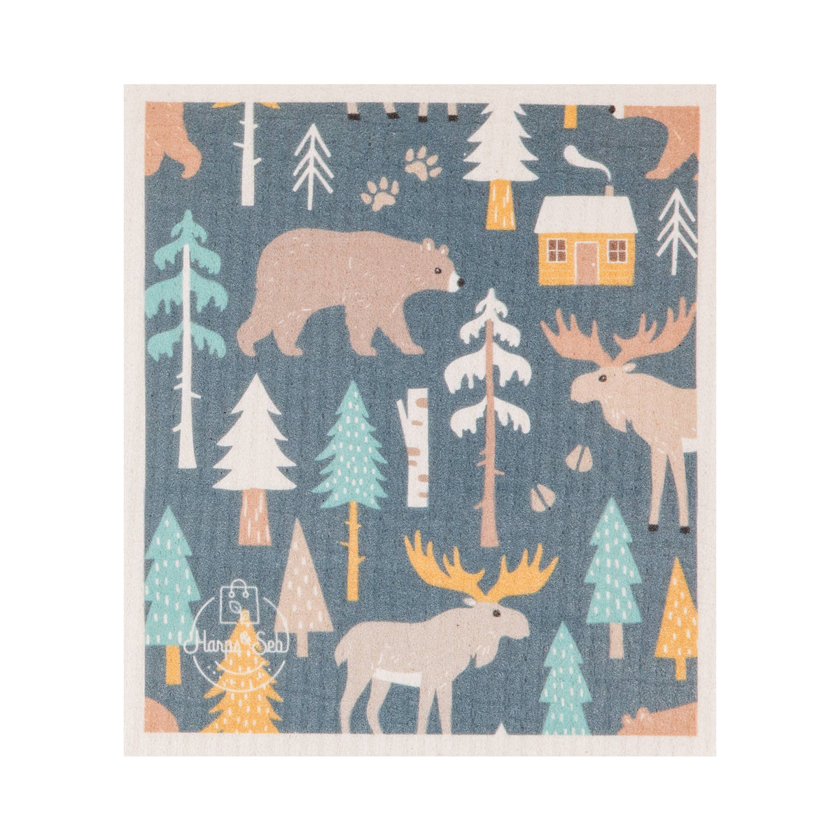 Swedish Dishcloth Set | 5-Pack Mystic Forest