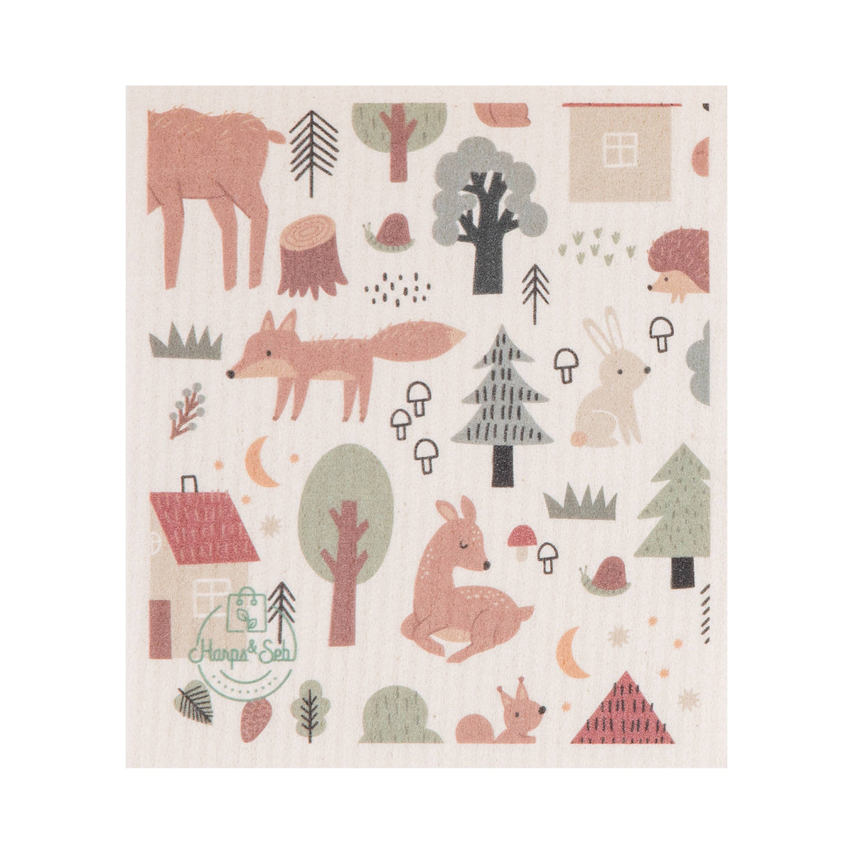 Swedish Dishcloth Set | 5-Pack Mystic Forest