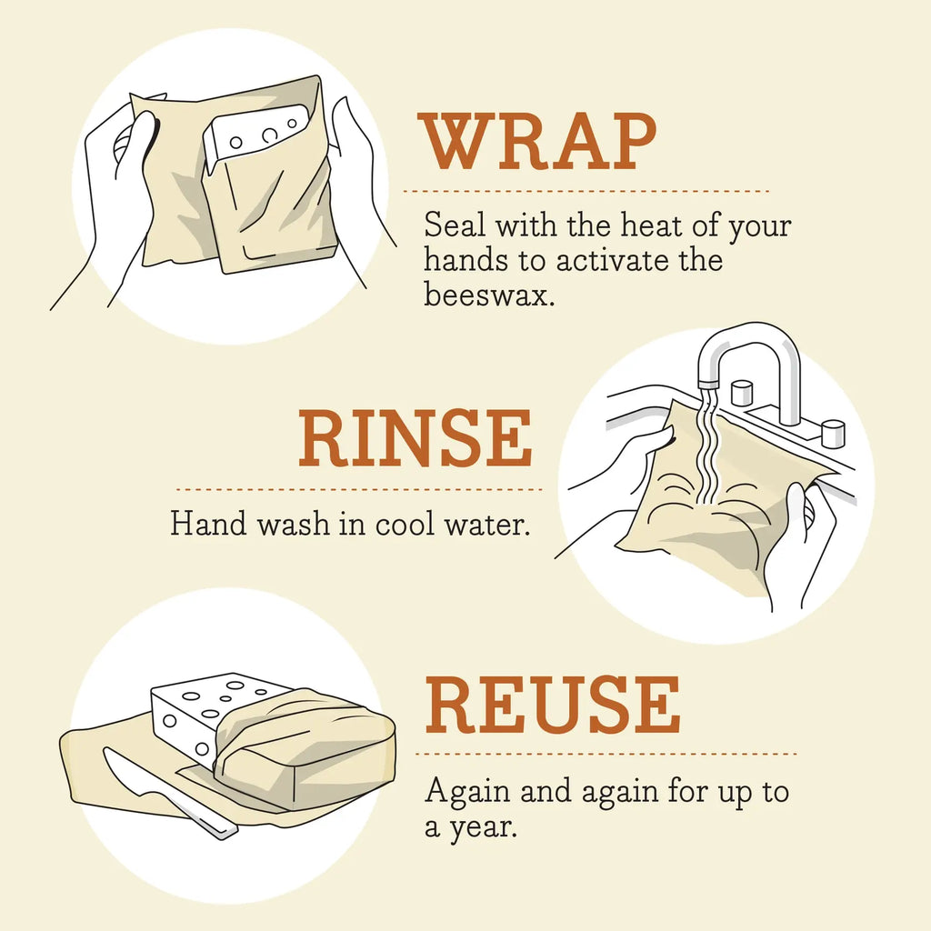 Bee's Wrap Reusable Beeswax Food Wrap Roll | Meadow Magic