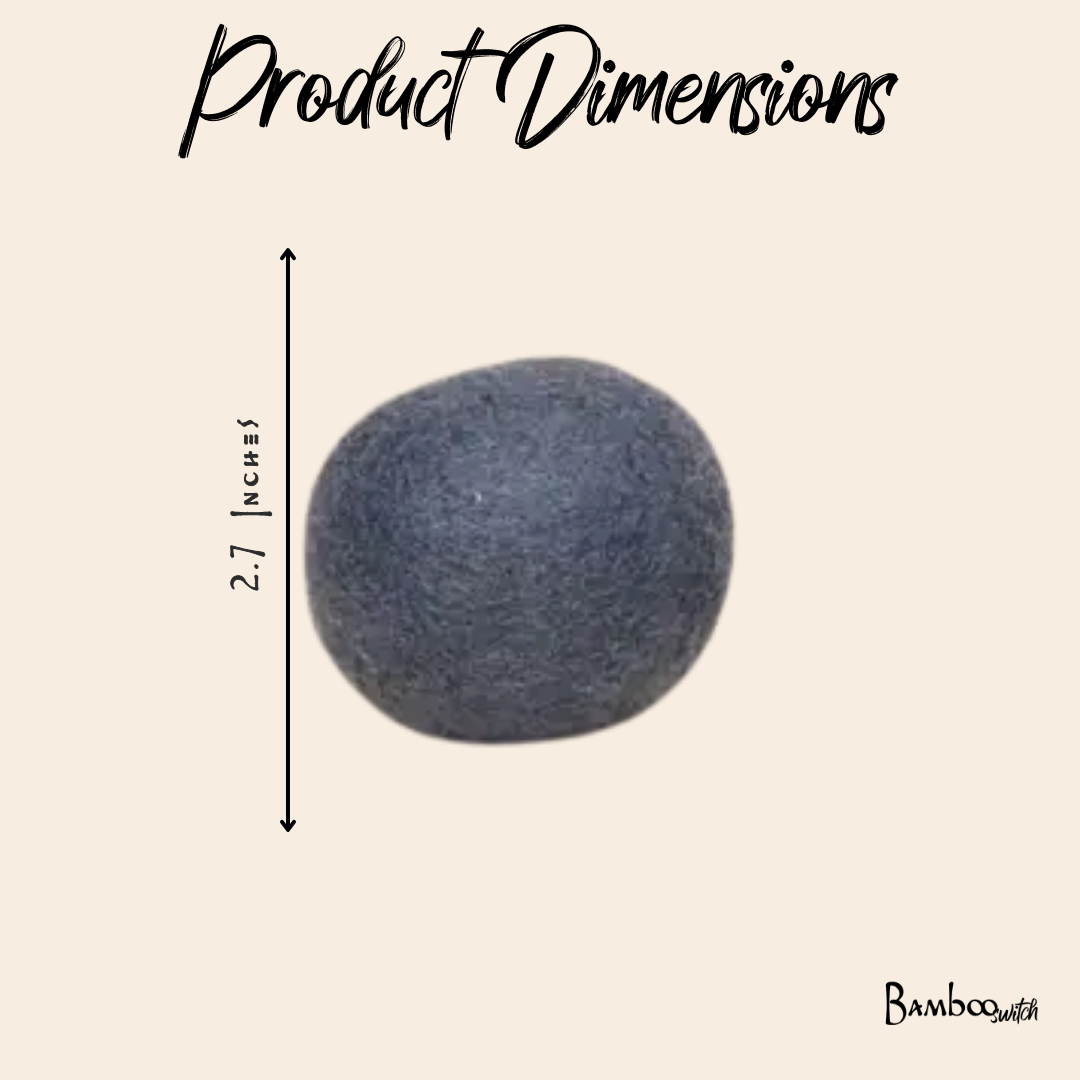 Organic Wool Dryer Balls | Set of 6
