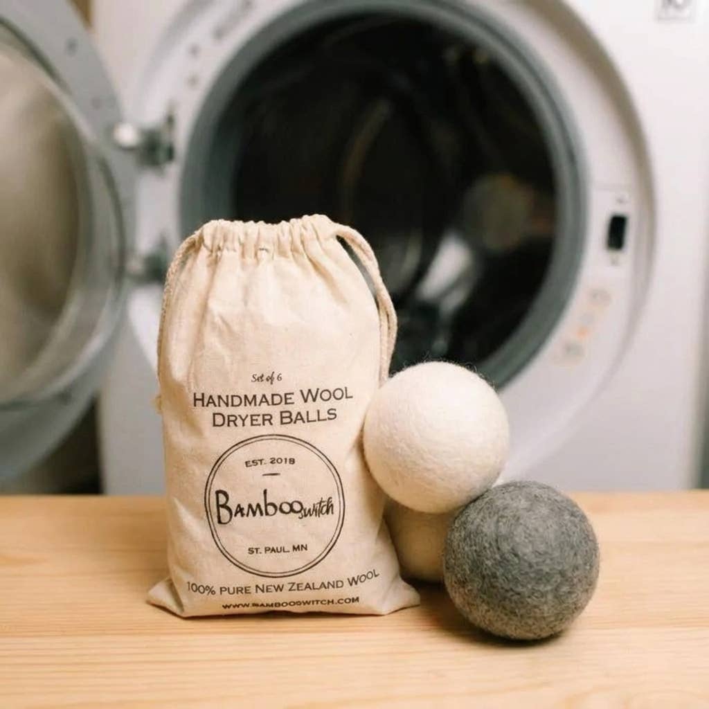 Organic Wool Dryer Balls | Set of 6