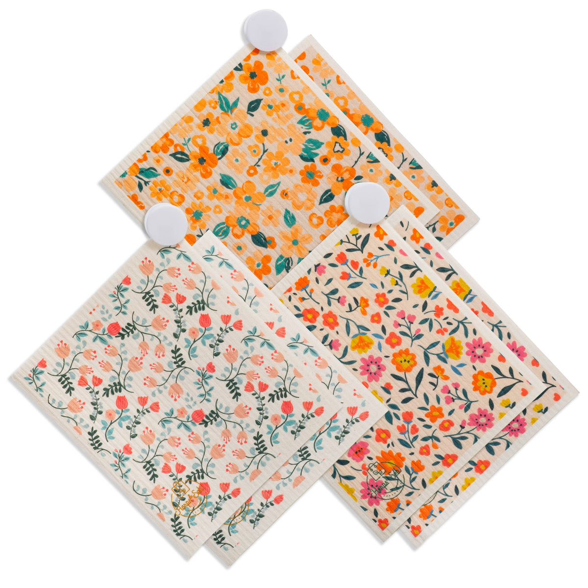 Swedish Dishcloth Set | 6-Pack Rosy Dawn