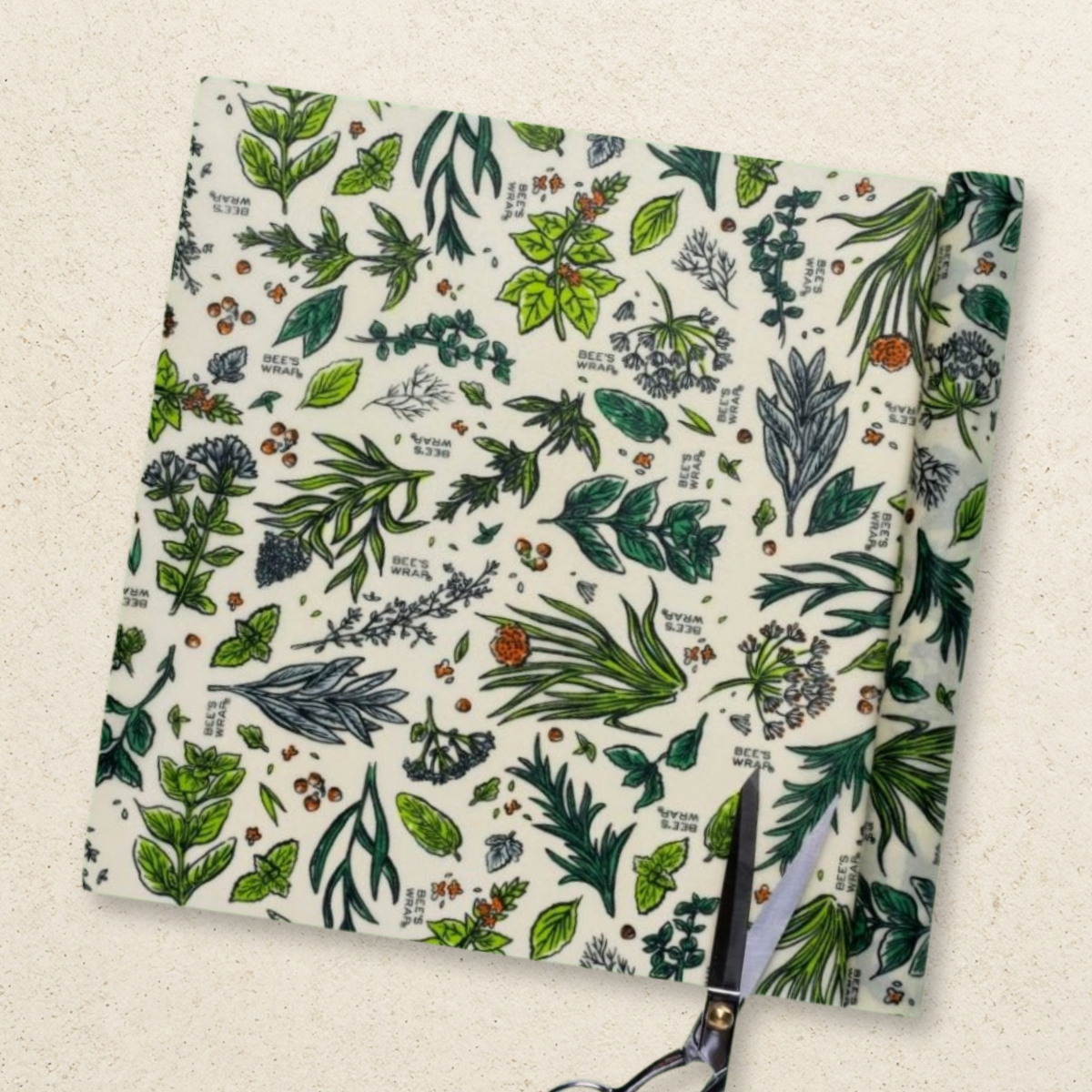 Bee's Wrap Reusable Beeswax Food Wrap Roll | Herb Garden