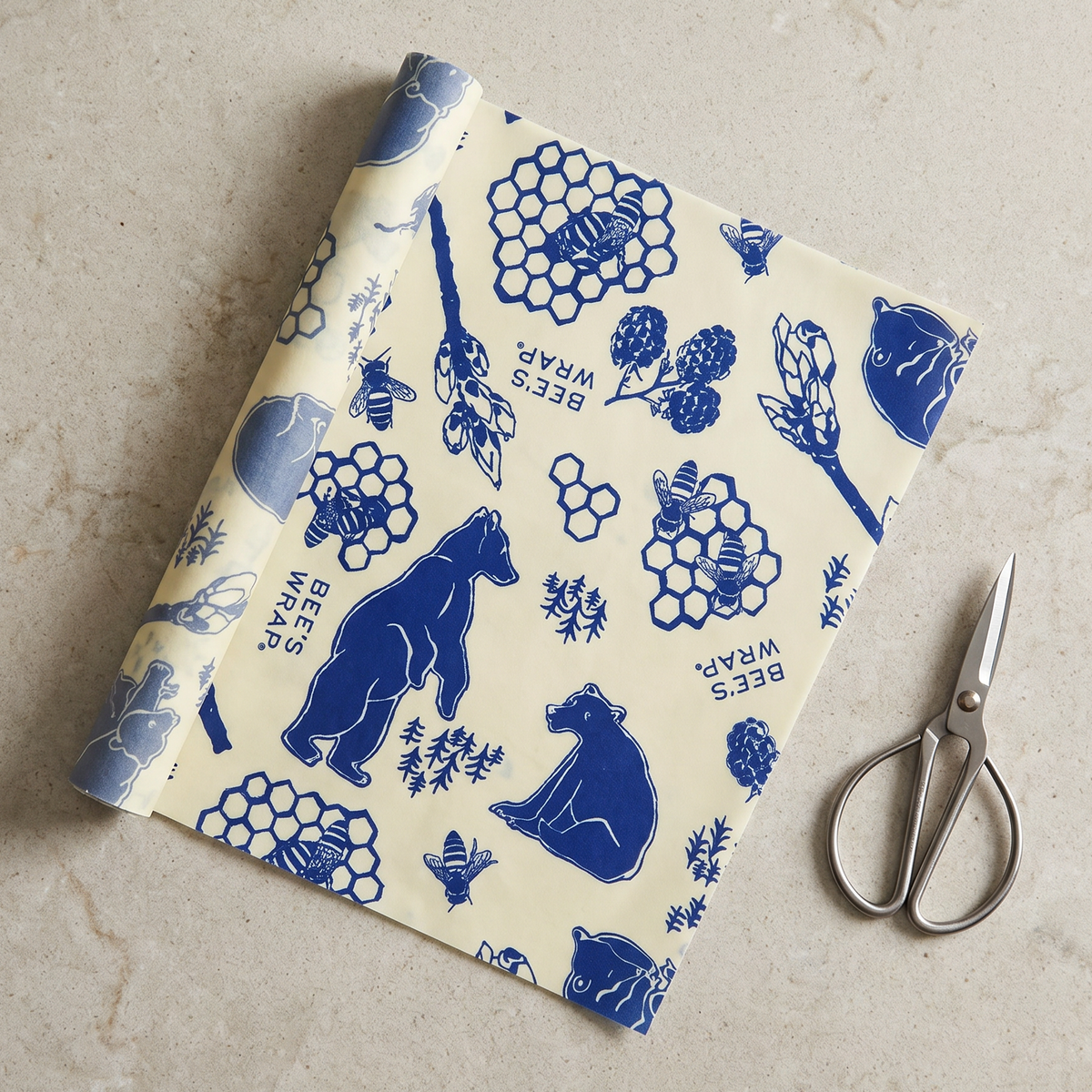 Bee's Wrap Reusable Beeswax Food Wrap Roll | Bees & Bears