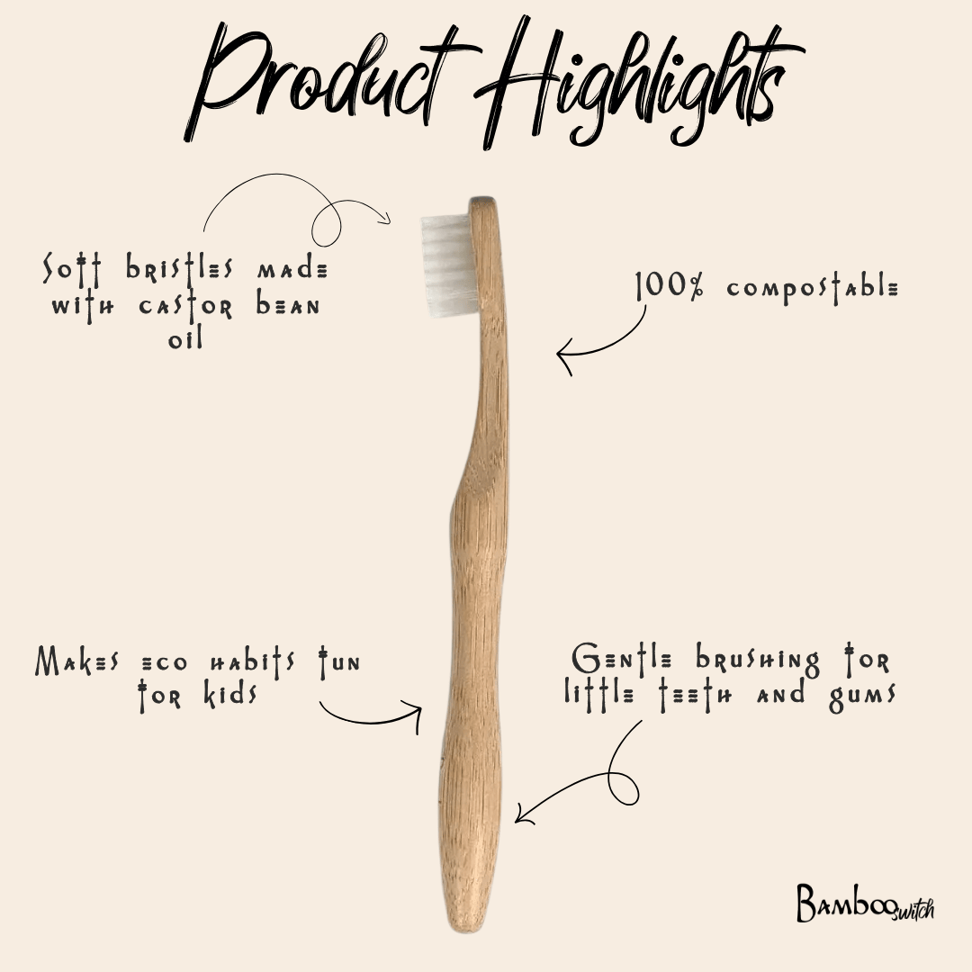 100% Compostable Kids Toothbrush