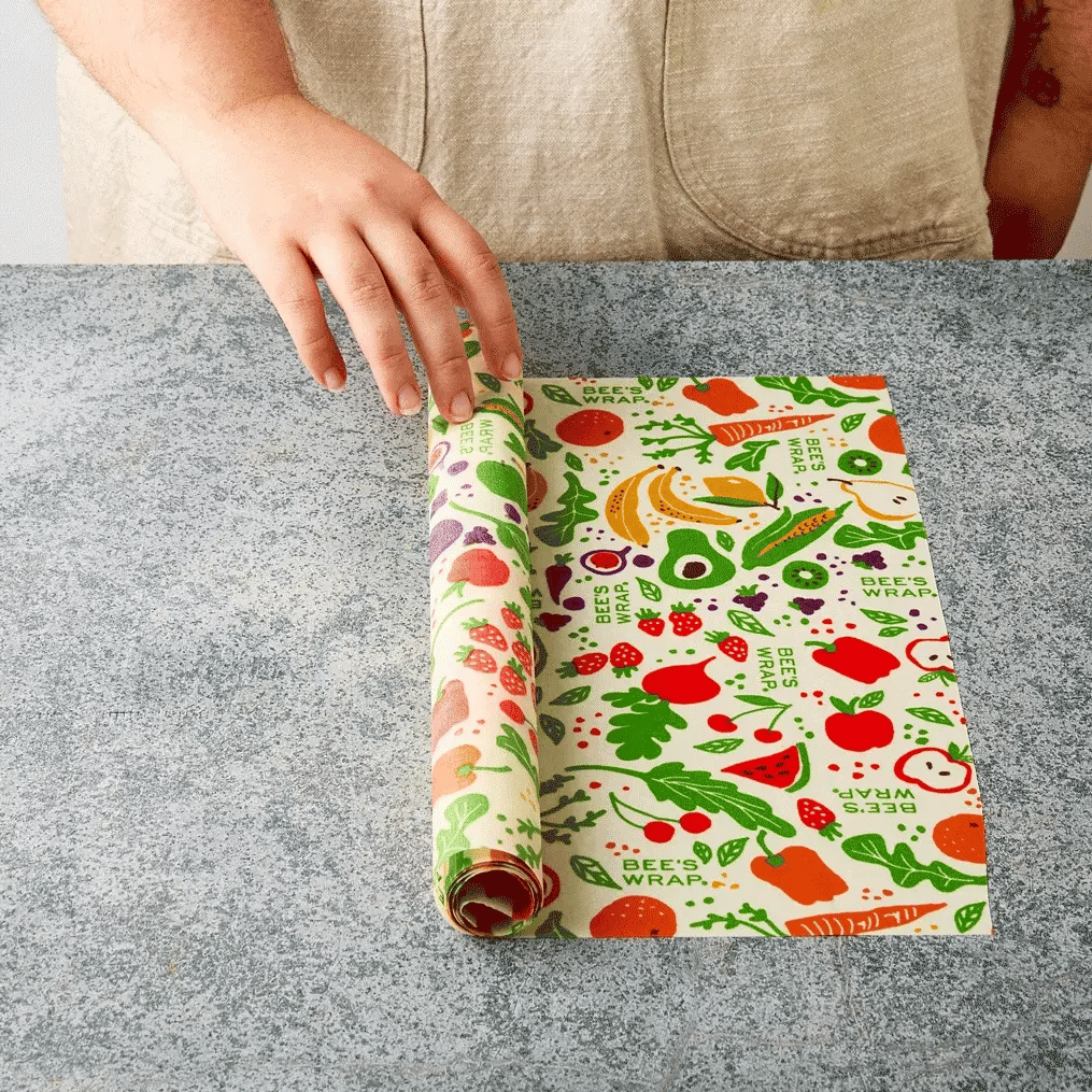 Bee's Wrap Reusable Beeswax Food Wrap Roll | Garden Party