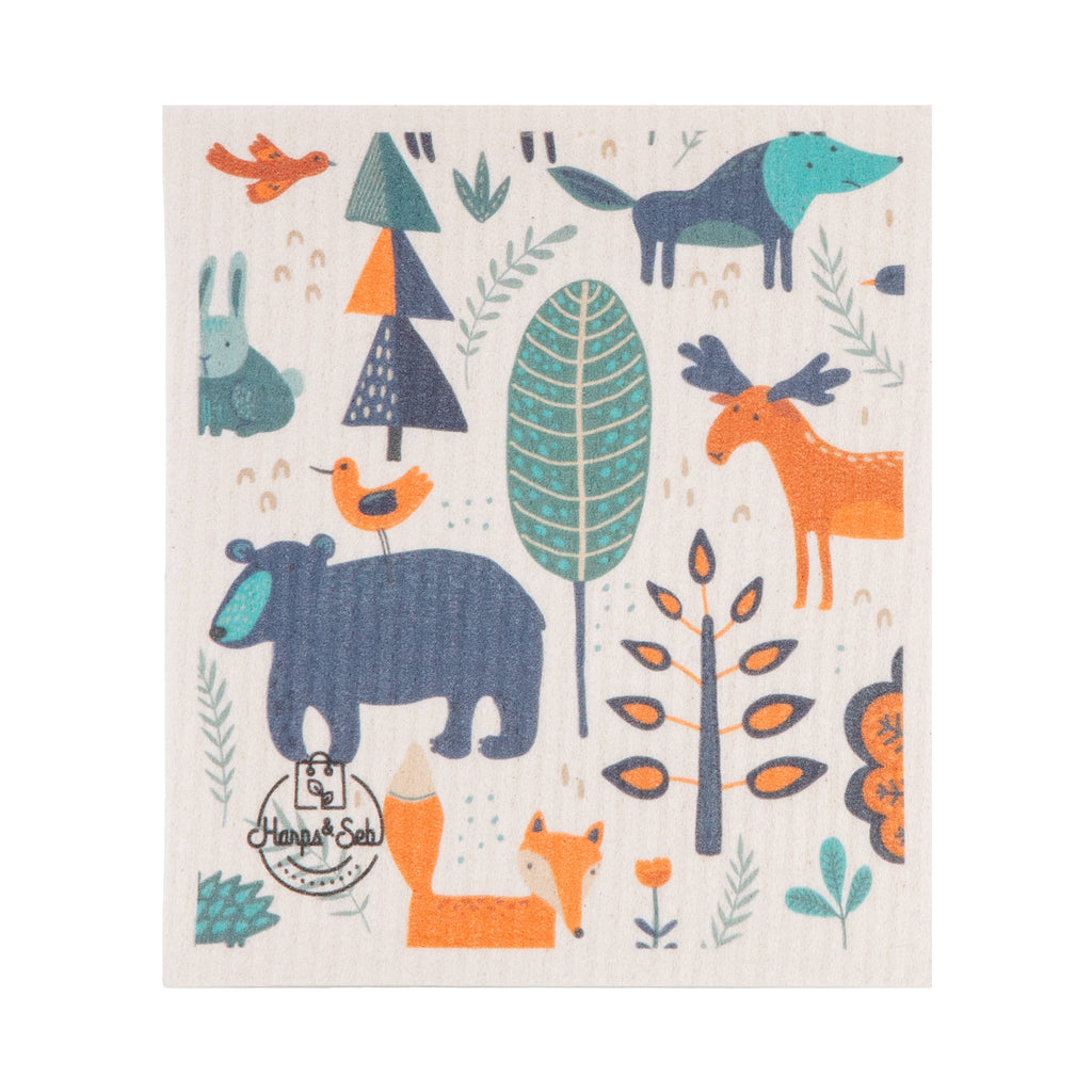 Swedish Dishcloth Set | 5-Pack Mystic Forest