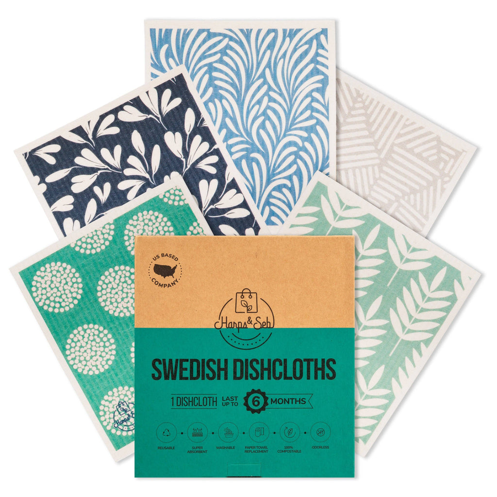 Swedish Dishcloth Set | 5-Pack Coastal Calm
