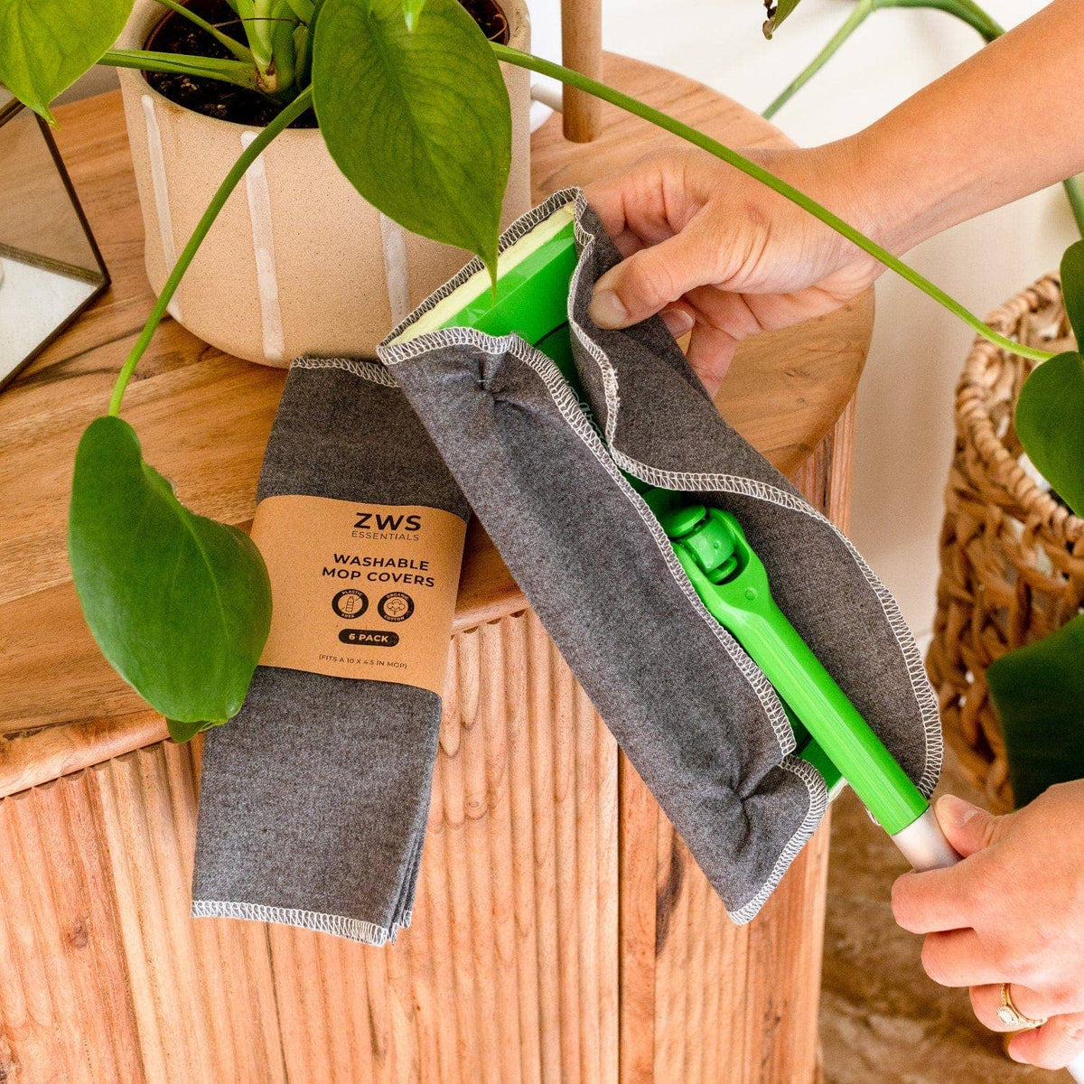 Reusable Mop Pads 6 pack - Grey