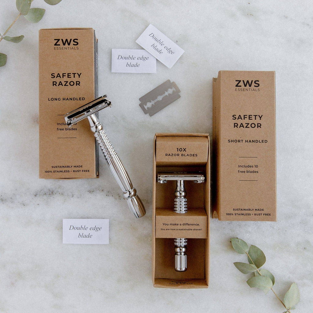 Safety Razor - Sustainable Razor - Single Blade, 10 Free Blades
