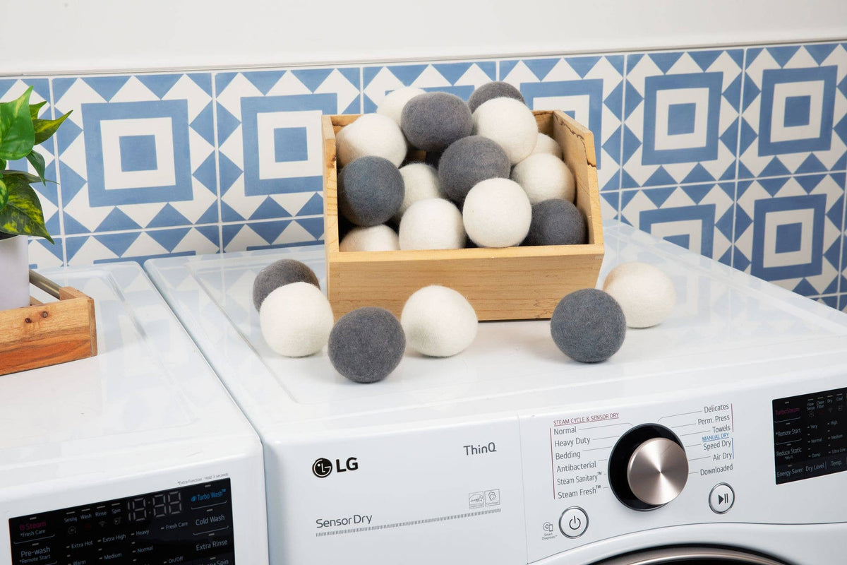 Organic Wool Dryer Balls | Set of 6
