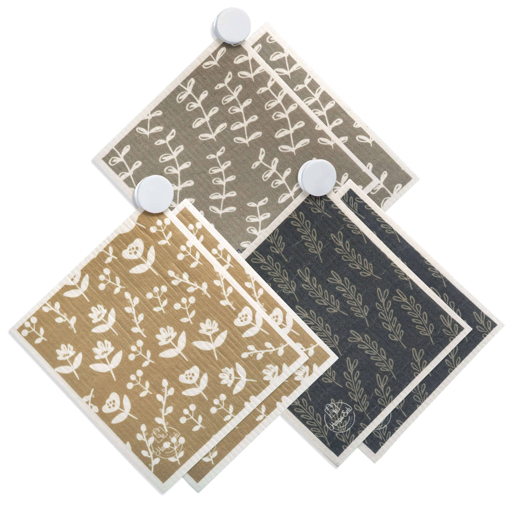 Swedish Dishcloth Set | 6-Pack Happily Grey