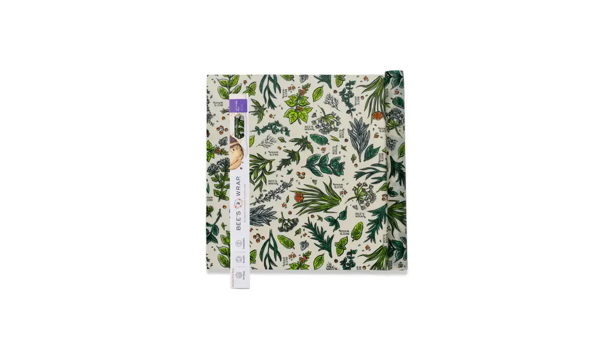 Bee's Wrap Reusable Beeswax Food Wrap Roll | Herb Garden